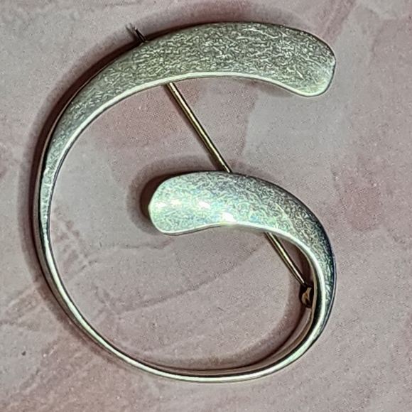 Vintage Taxco Sterling Free-form Large Brooch - Picture 2 of 6